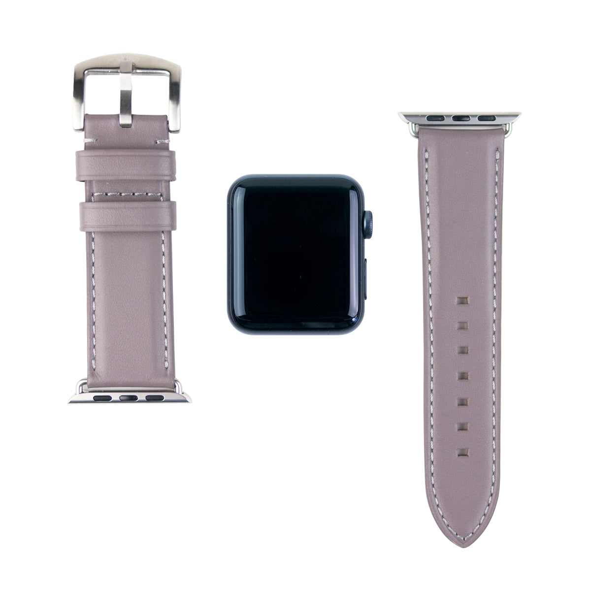 Apple Watch Leather Band 42/44/45/49mm – Cement Gray