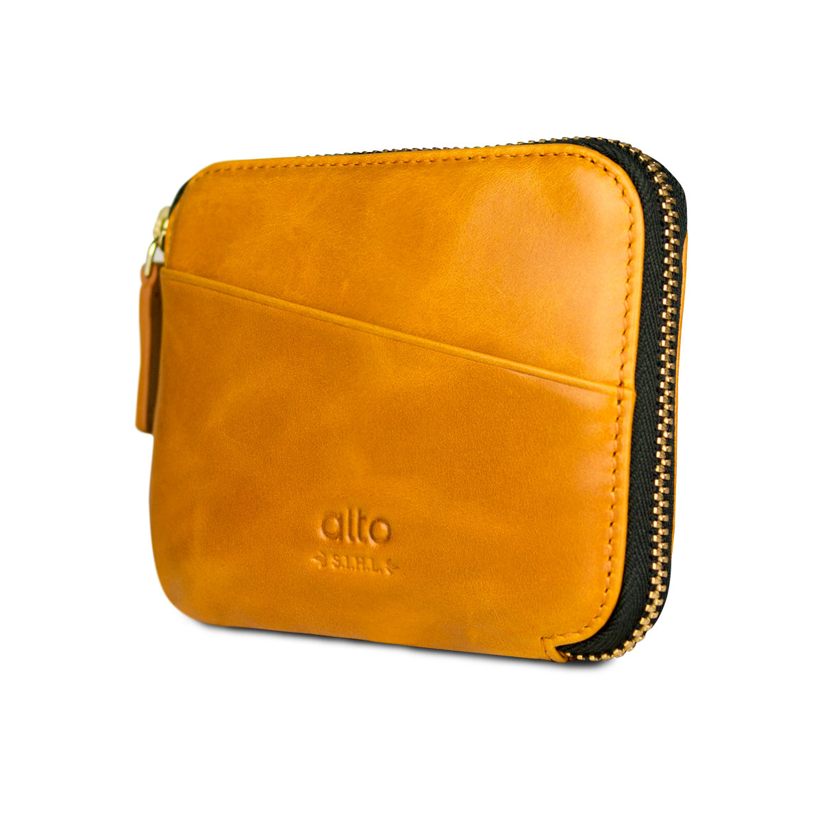 Leather Pouch Wallet – Caramel Brown