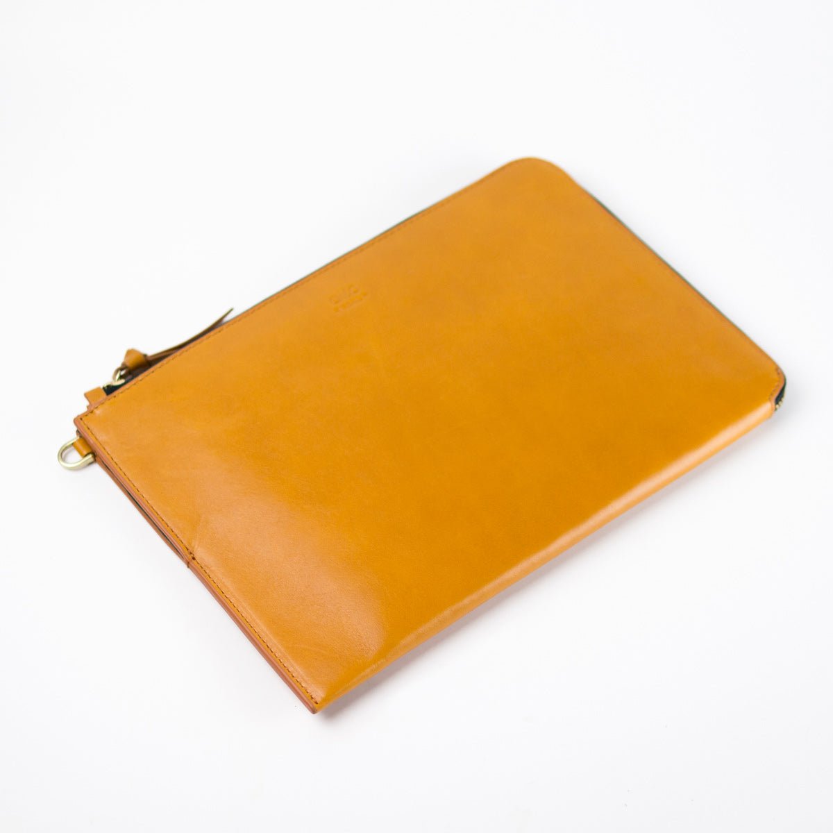 Handmade Premium Italian Leather for iPad Pro 10.5" Clutch - Caramel