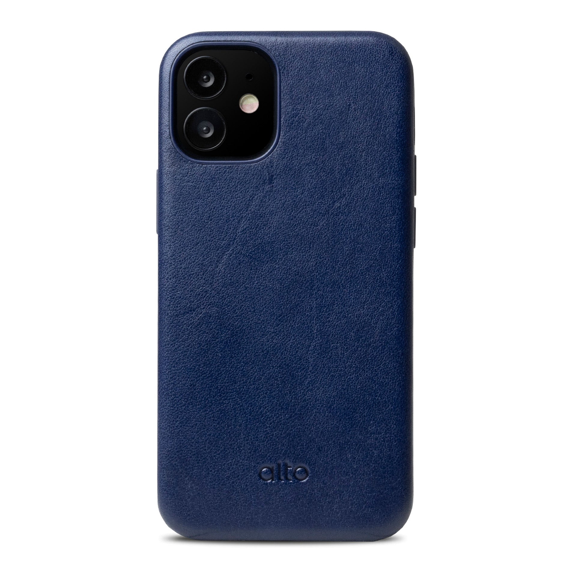 iPhone 12 Series Original 360 Drop Protective Leather Case - Navy Blue